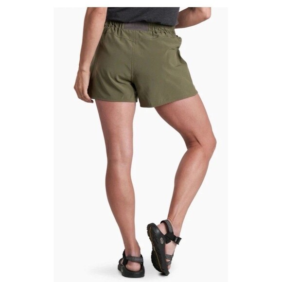 KUHL Women's Vantage Shorts Medium 4” Sage Lightweight Stretch Hiking - Picture 2 of 3